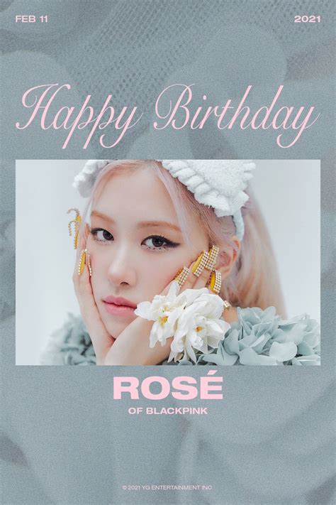 happy birthday rose blackpink